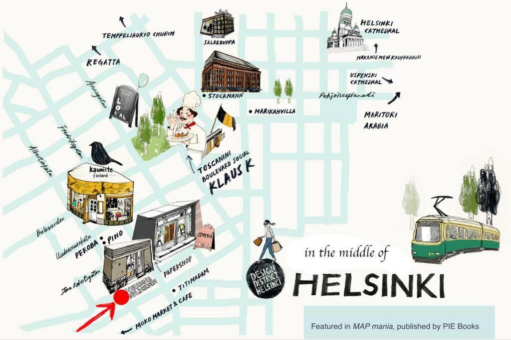 Scandinavian 2-Rooms Apartment City Center Helsinki Kültér fotó